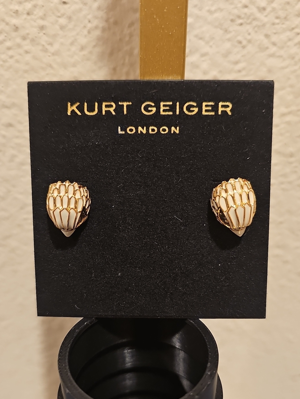 MRSP $58 Kurt Geiger Enamel Eagle stud earings